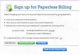 sign up for paperless billing the everett clinic