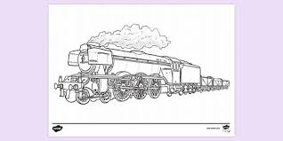 Free printable train coloring pages for kids. Free Steam Engine Train Colouring Sheet Primary School Twinkl