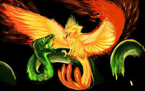 Phoenix Vs Basilisk Wipsc By Decadia On Deviantart Basilisk Deviantart Phoenix