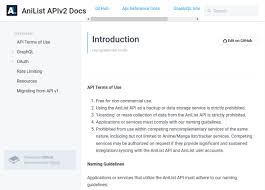 Anilist Graphql Api Overview Documentation Alternatives