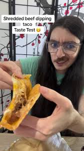 Shredded beef dipping taco #tacobell #dippingtaco #birriatacos #foodreview  #fypシ