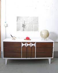 Reserved For David Mid Century Modern Painted White And Walnut Etsy Revamp Furniture Furniture Inspiration Repurposed Furniture