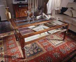 The bottom of the showcase Cherry Coffee Table With Showcase In Classical Style Idfdesign
