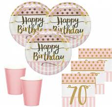 Maybe you would like to learn more about one of these? Gedeckter Tisch Geburtstag Party Deko Set Dekoration Frau Rosa Pink Geburtstagsdeko Zahl 70 Mobel Wohnen