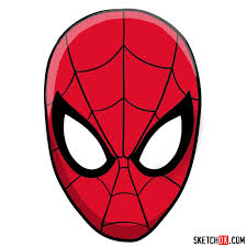 Spiderman, spiderman, does whatever a spider can goes the classic theme song. How To Draw Spider Man Mask Sketchok