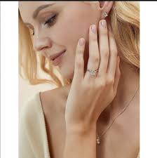 EAMTI Women's Sterling Silver 1.5 Ct Moissanite Solitaire Engagement  Ring-Size 6