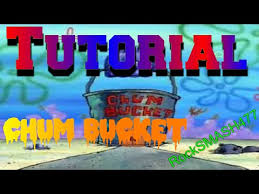 One side as the krusty krab and the other as the chum bucket? Chum Bucket Minecraft