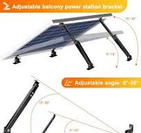 Solar Panel Mounting Bracket Adjustable Tilt Front and Rear Leg for Flat  Roof
