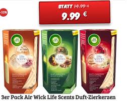 Maybe you would like to learn more about one of these? Air Wick Life Scents Duftkerzen Im Dreierpack Fur 9 99 Euro Frei Haus Discountfan De
