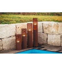 Edelrost Saule Seventy Gr 2 Gartenbeleuchtung Aus Edelrost Rostig Metall Rostdeko Rost Deko Metallmichl Edelrost Saule Gartenleuchten