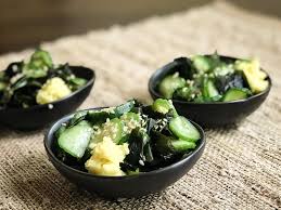 Ebi sunomono is a japanese dish consisting of shrimps (ebi) and thinly sliced cucumbers marinated in rice vinegar (su) for several hours. Cucumber Sunomono Recipe Adapted From Sonoko Sakai S Japanese Home Cooking Cooks Without Borders