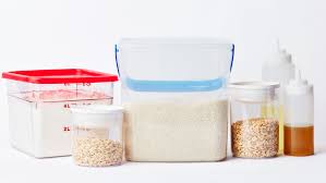Flour container has an ergonomic design and does not require much storage space. Bulk Food Storage Containers For Large Quantities Of Flour Oil Sugar Beans And Cans Bon Appetit