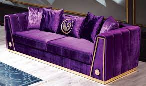 Weitere ideen zu lila sofa, innenarchitektur, zuhause. Casa Padrino Luxus Couch Lila Gold 260 X 90 X H 76 Cm Edles Wohnzimmer Sofa Mit Dekorativen Kissen Luxus Mobel Kaufen Bei Demotex Gmbh
