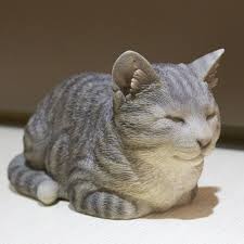 Pictures of cute silver tabby kittens. Sleeping Grey Tabby Cat Statue Walmart Com Walmart Com