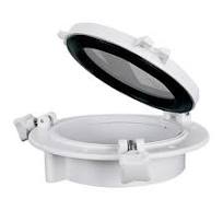 SEAFLO 8.5" Round Porthole/Port Light Window with ABS Plastic & Tempered Glass for Boat, Yacht, Marine Applications