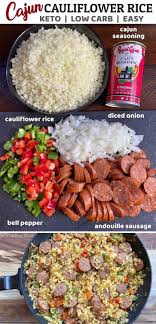 Easy Cauliflower Rice Recipe Looking For Easy Healthy Keto Dinner Recipes This Simple One Pan In 2020 Riced Broccoli Recipes Easy Cauliflower Rice Recipe Recipes