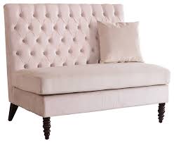 This item cannot be shipped. Velvet Tufted High Back Loveseat Settee Traditional Loveseats By Onebigoutlet Houzz