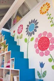Diy laundry hamper from sugar. Cute Idea For A Craft Or Girl S Room Fabric Cutouts And Staggered Shelving Crafts Colorful Cottage Cute Room Ideas