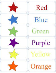 Ask to repeat each number several times: Printable Color Flashcards