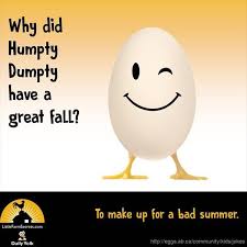 Why Did Humpty Dumpty Have A Great Fall To Make Up For A Bad Summer Cute Jokes Cheesy Jokes Jokes For Kids