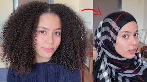 Those of us with luscious big curly hair admire with longing, knowing that donning a hat in any season is often a struggle. How I Tie My Curly Hair Under A Headscarf Youtube