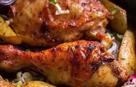 Pollo Asado Cajun Al Horno Con Papas Recetas De Pollo Al Horno Pollo Con Tocino Cocinar Papas