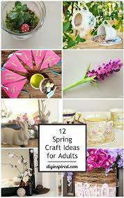 12 Spring Craft Ideas For Adults Diy Spring Crafts Spring Crafts Easter Crafts For Adults