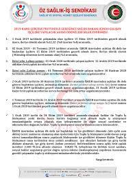 Son dakika kamu i̇şçilerine yapılan zam teklifi açıklandı. 2019 Kamu Cerceve Protokolu Geregince Saglik Bakanliginda Calisan Iscilere Yapilacak Avans Odemeleri Bilgilendirmesi