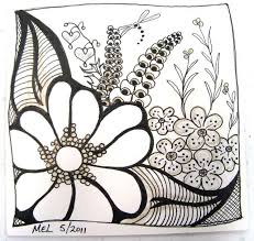 Flower Zentangle Zentangle Drawings Tangle Art Zentangle Flowers