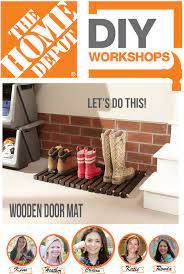 · at the home depot, the country's largest home improvement retailer, you can take free diy classes through what's known as the home depot workshop the home depot kids workshops take place one a month, usually the first saturday of the month and they typically start at 9 a.m. The Home Depot Diy Workshops Remodelando La Casa