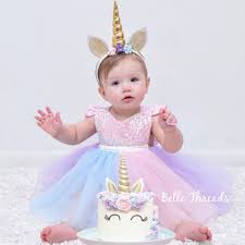 Unicorn Rainbow Dress Unicorn First Birthday Dress Unicorn Etsy Unicorn Birthday Outfit First Birthday Dresses Unicorn Dress Girls