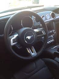Steering Wheel On The New 2015 Ford Mustang Just A Fantastic Looking Car All Around My First Look Mustang Interior Ford Mustang Wallpaper Mustang Wallpaper