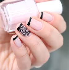 Check spelling or type a new query. Black French Tips And Lace Nail Art By Nathalie Lapaillettefrondeuse Nailpolis Museum Of Nail Art
