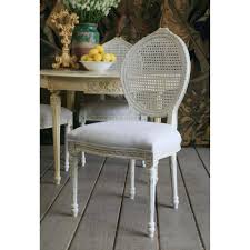 Louis Cane Dining Chair With Lovely Oval Caned Backrest Only Now Available In Antique White Finish Dining Chairs Cane Dining Chairs Dining Room Table Chairs