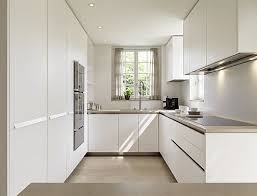 u shaped small kitchen design