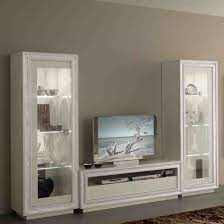 Shift xi seattle collection high gloss living room furniture floating tv cabinet european design wall mounted cabinets with led lighting white black gloss. Gloria Living Room Set In White Gloss And Crystals With Led Furniture In Fashion