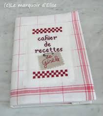 Echange De Noel 1 Un Cahier De Recettes Le Marquoir D Elise Cahier De Recette Cahier Livres En Tissu