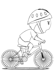 Commonwealth games coloring pages & posters. Coloring Pages Kids Riding Bicycle Coloring Page