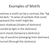 Quite often, pitch and rhythm are combined in a motif to create a discrete melodic fragment. 1