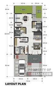 Desain rumah minimalis pada gambar mengandalkan 2 ruang tidur utama yang dilengkapi. Gambar Dan Denah Rumah 3 Kamar Ukuran 7x9 Meter Desain Rumah Minimalis Sederhana