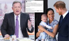 The saga began in 2015 when i decided to follow on twitter four stars meghan markle is a ruthless social climbing actress who has landed the role of her life and is. Piers Morgan Says Criticism Of Meghan Markle Is Not Racist Daily Mail Online