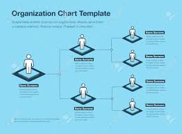 Company Organization Hierarchy Chart Template With Place For