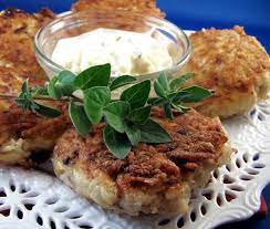 Fish Cakes With Herbed Sauce German Recipe Food Com Recipe Fish Cake Recipes German Food