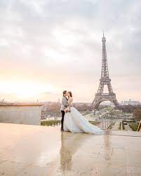 Sunrise Eiffel Tower Wedding Photo Session Paris Elopement Photography Paris Elopement Eiffel Tower Wedding