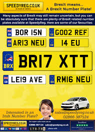 Probably the uk's most popular number plate font. Brexit Number Plates Personalised Number Plates At Speedyreg