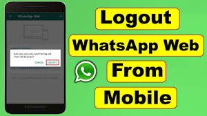 To make sure you don't lose your chats, back them up to your google account. How To Logout Whatsapp Web From Mobile Youtube