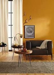okergeel warm en gaaf interieur woonkamer slaapkamer okergeel huis interieur