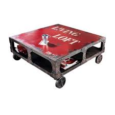 Couchtisch Loft Vintage Optik Rollbar Metalloptik Tische Mobel Wohnen Couchtisch Tisch Wohnen