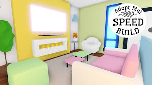 Here are some fun ideas on decorating your rooms for your home in adopt me! Modern Pastel Living Room Speed Build Adopt Me Roblox Youtube