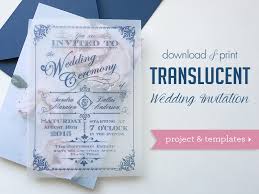 Here are a few examples of invitations i was inspired. Translucent Wedding Invitation Diy With Download Print Chic Vintage Brides Chic Vintage Brides